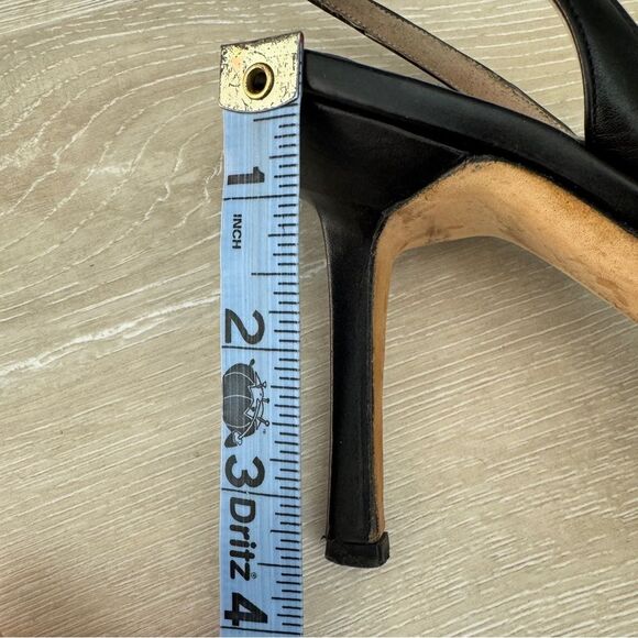 Manolo Blahnik Embellished Black Slingbacks Heels size 38.5 - Picture 9 of 9